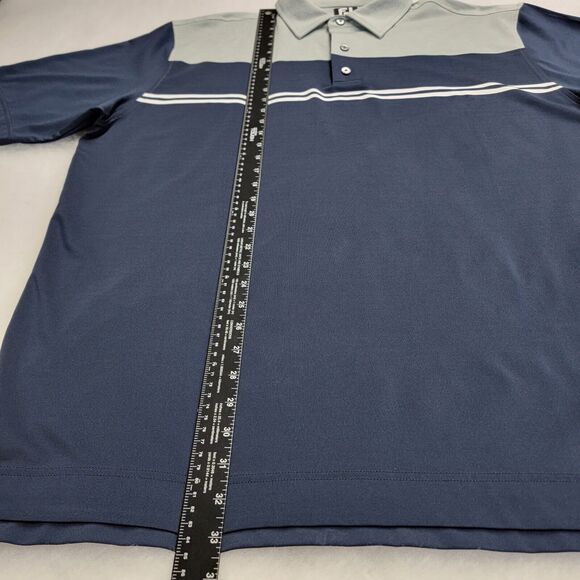 FootJoy Color Block Lisle Performance Golf 4-Way Stretch Breathable XL Polo Mens - Picture 14 of 14